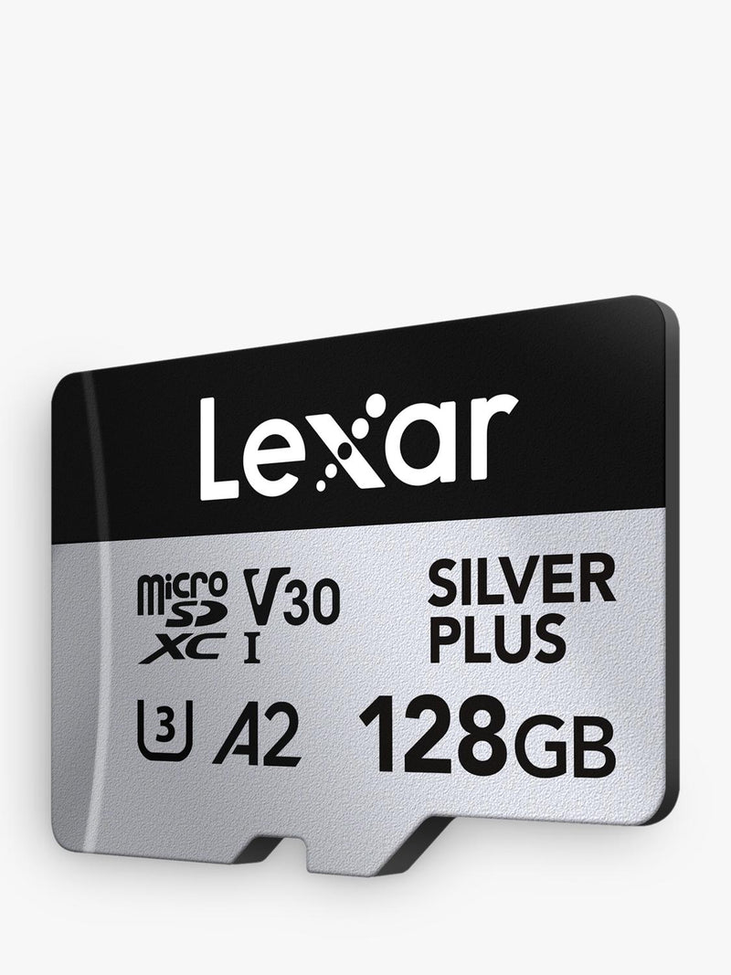 Lexar Silver Plus microSDXC memory card 128GB, UK version
