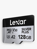 Lexar Silver Plus microSDXC memory card 128GB, UK version