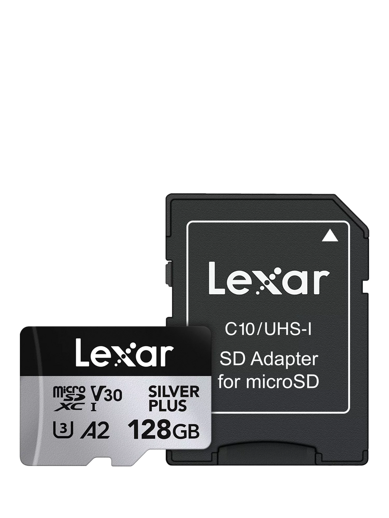 Lexar Silver Plus microSDXC memory card 128GB, UK version