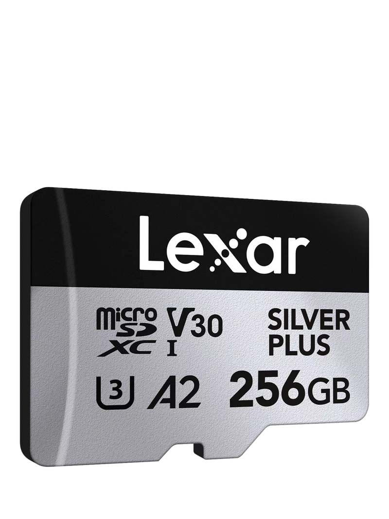 Lexar Silver Plus microSDXC memory card 256GB, imported from the UK