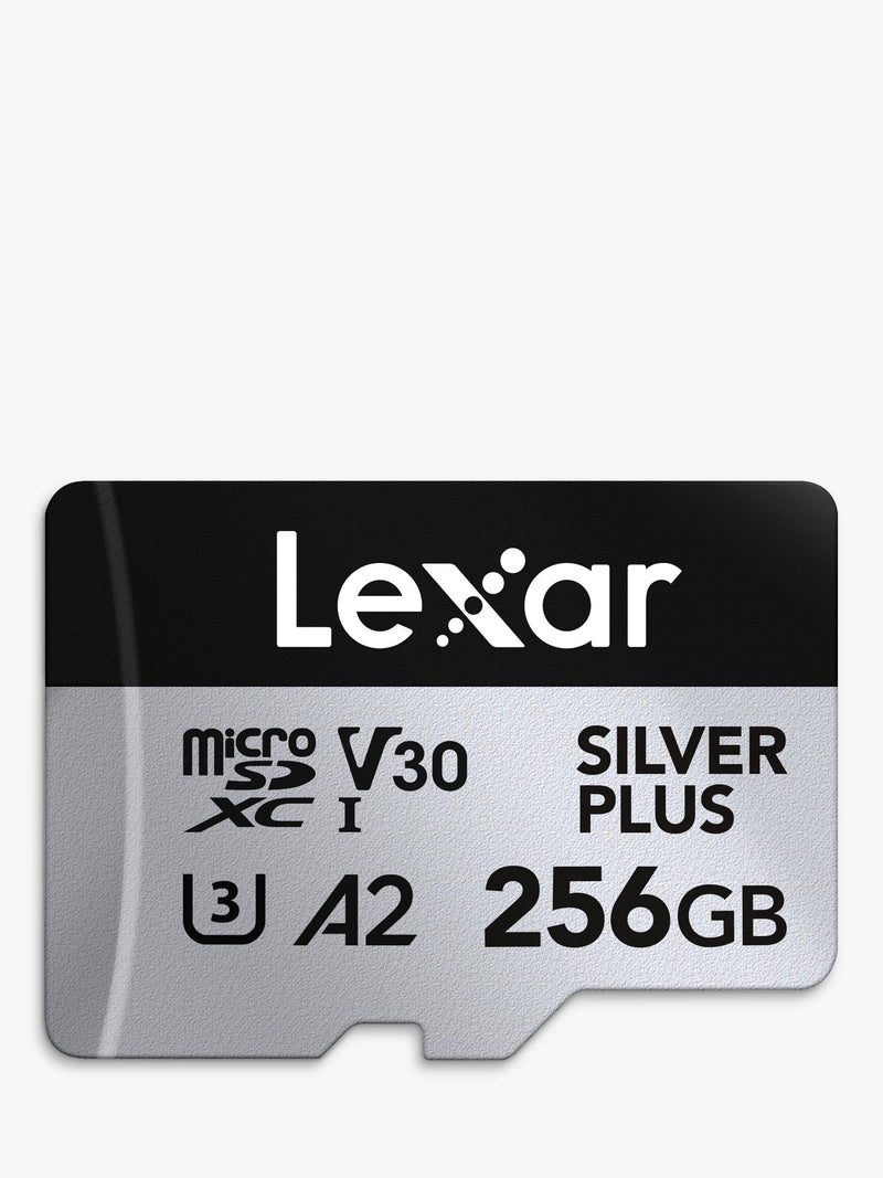 Lexar Silver Plus microSDXC memory card 256GB, imported from the UK