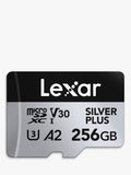 Lexar Silver Plus microSDXC memory card 256GB, imported from the UK