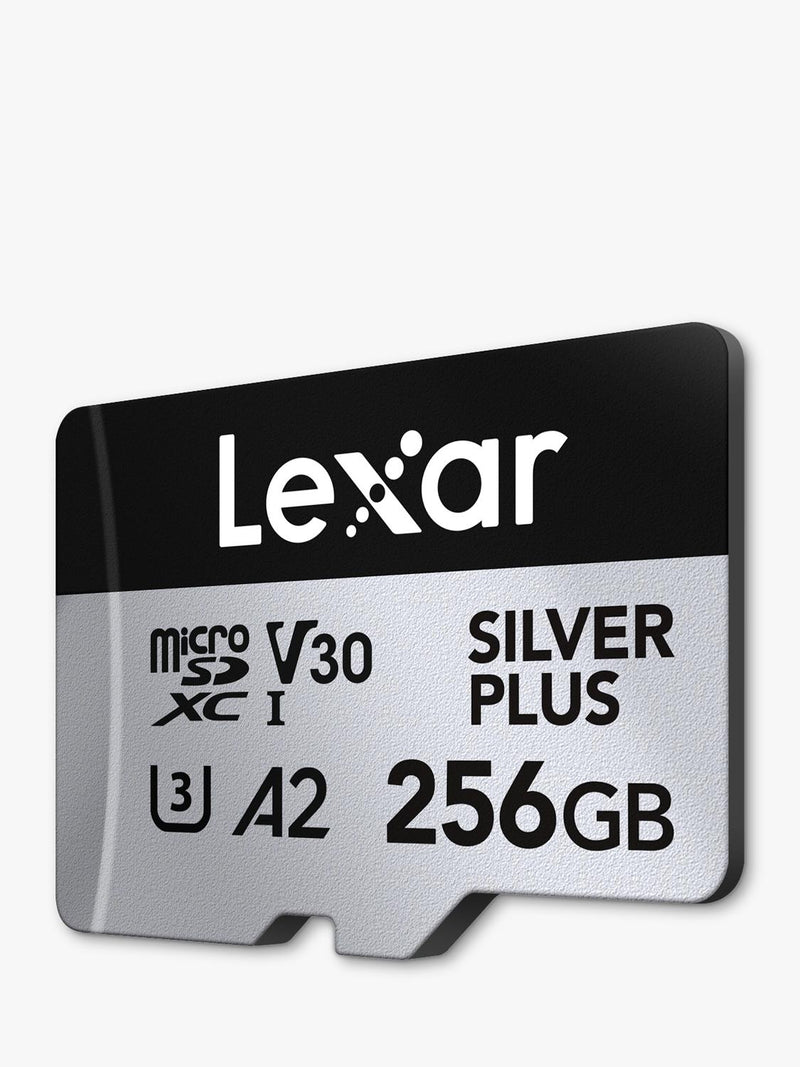 Lexar Silver Plus microSDXC memory card 256GB, imported from the UK