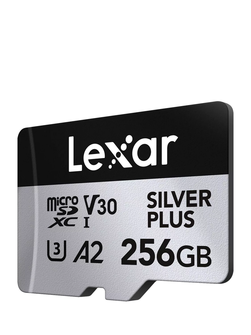 Lexar Silver Plus microSDXC memory card 256GB, imported from the UK