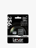 Lexar Silver Plus microSDXC memory card 256GB, imported from the UK