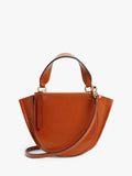 Wandler mini leather tote bag Carrot Glaze, imported from the UK