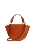 Wandler mini leather tote bag Carrot Glaze, imported from the UK