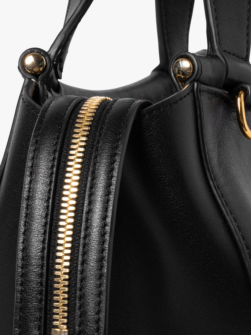 Wandler Ida leather tote bag black - British product