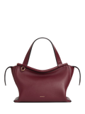 Wandler Ida leather tote bag Bordeaux, UK version
