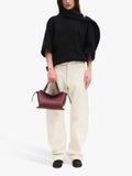 Wandler Ida leather tote bag Bordeaux, UK version