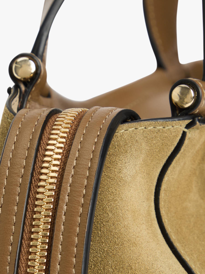 Wandler Ida Tote Bag in khaki suede calf leather (British brand)