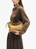 Wandler Ida Tote Bag in khaki suede calf leather (British brand)