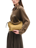 Wandler Ida Tote Bag in khaki suede calf leather (British brand)