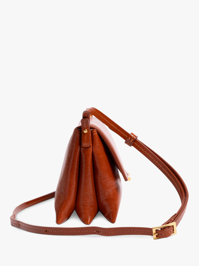 Wandler leather crossbody bag in Carrot Glaze - British product