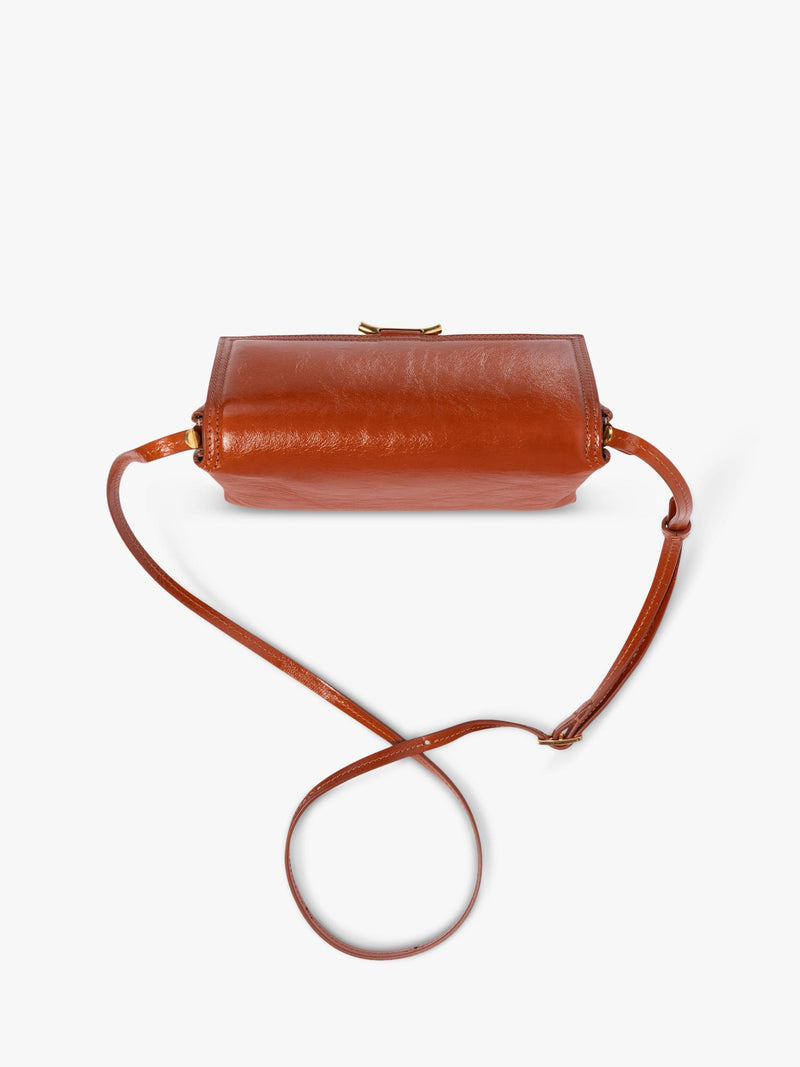 Wandler leather crossbody bag in Carrot Glaze - British product