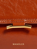 Wandler leather crossbody bag in Carrot Glaze - British product