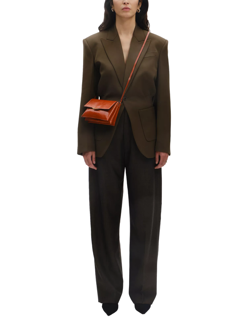 Wandler leather crossbody bag in Carrot Glaze - British product