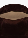 Wandler Penelope slouchy shoulder bag acai suede, imported from the UK