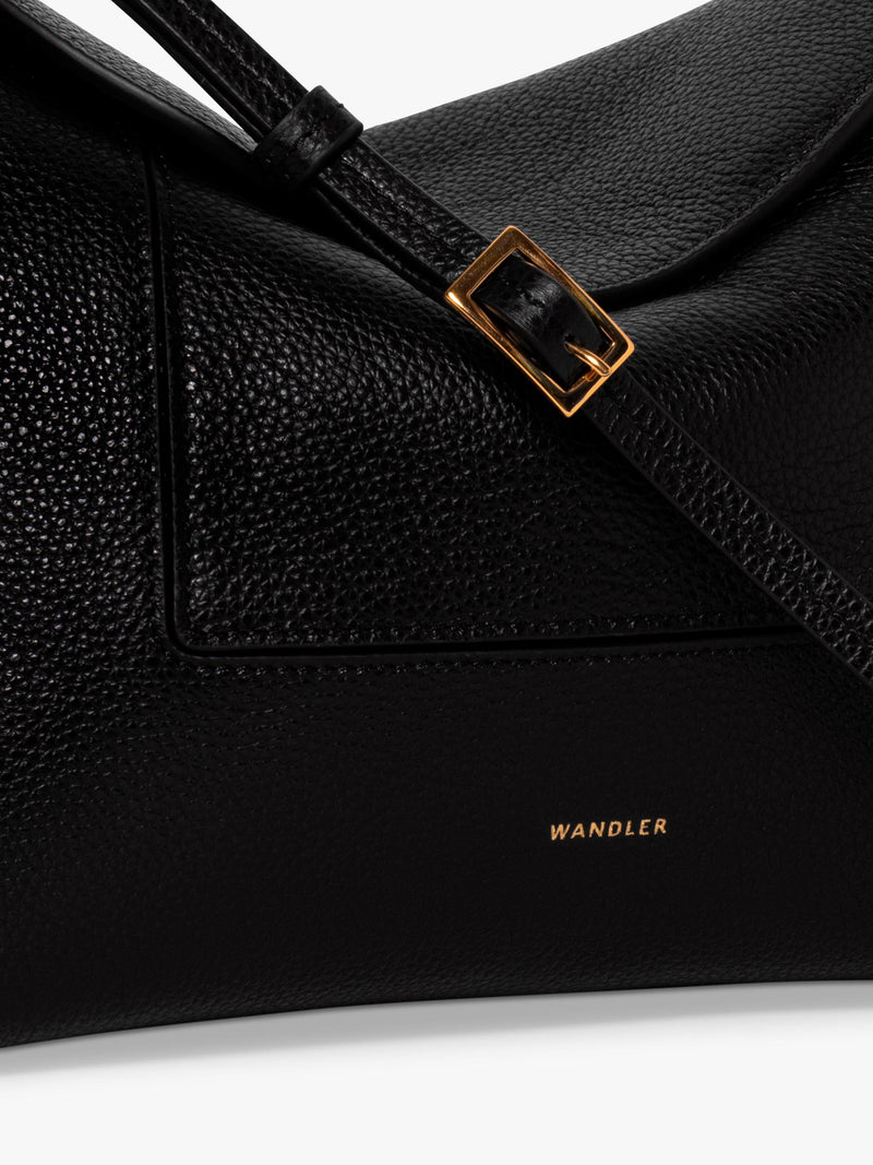Wandler shoulder bag Black Crust - British product