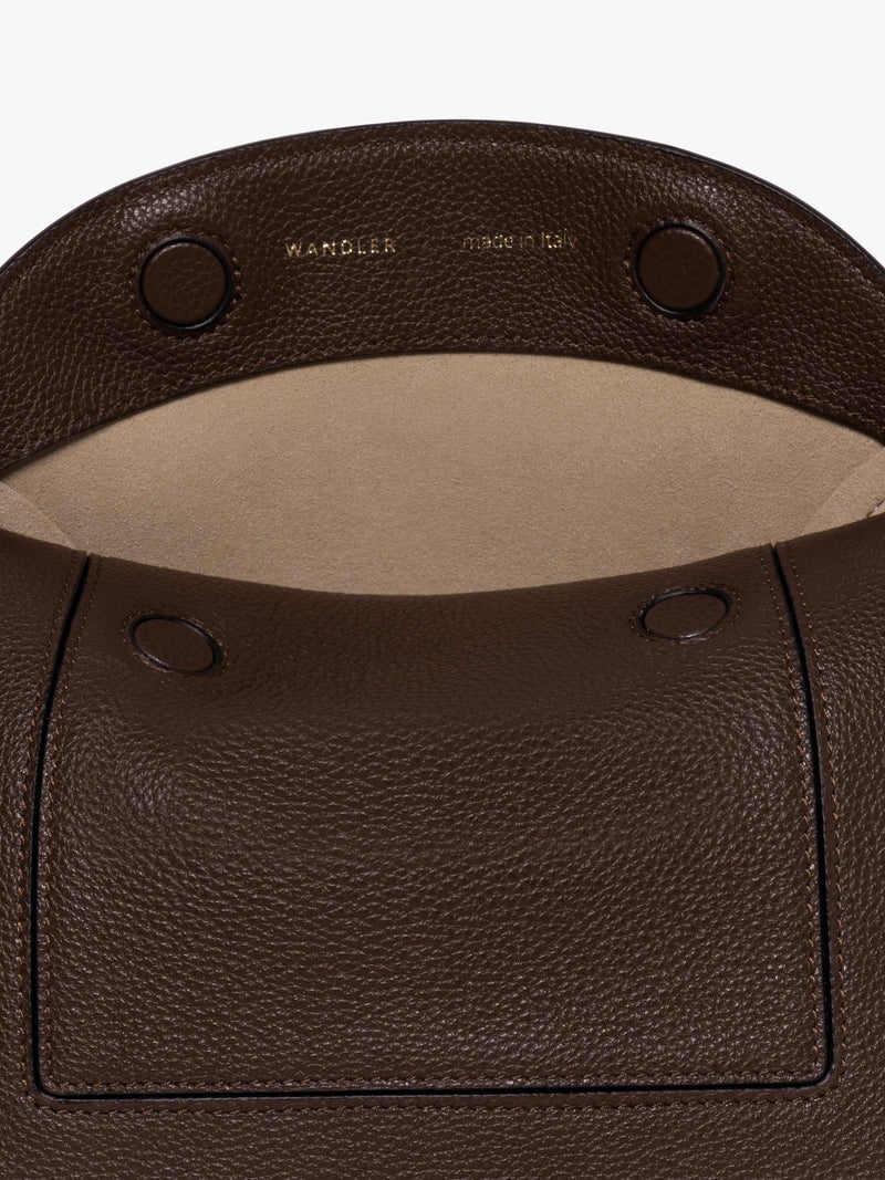 Wandler slouchy shoulder bag Coffee Crust calf leather (British brand)