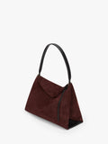 Wandler Penelope slouchy shoulder bag acai suede black leather (British brand)