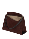 Wandler Penelope slouchy shoulder bag acai suede black leather (British brand)