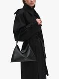 Wandler Penelope small leather tote bag Black Crust, UK version