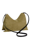 Wandler Penelope tote bag small khaki suede black leather, UK version