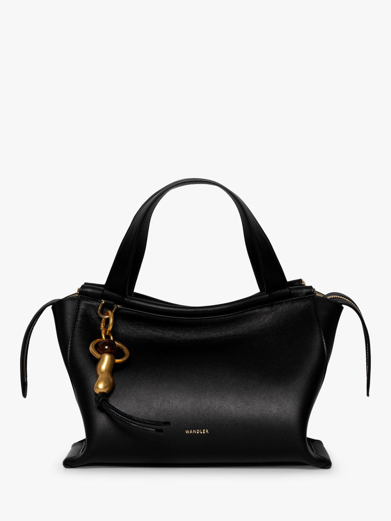 Wandler Gold Peanut bag charm in lambskin leather (British brand)