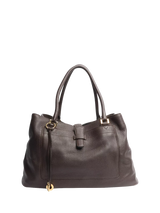 John Lewis Loro Piana Pre-loved Bellevue Leather Tote Bag Brown- Buy online at McGrocer