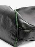 Bottega Veneta leather knot shoulder bag dark green 27x30cm (British brand)