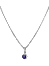 John Lewis TUTTI Silver September Birthstone Lapis Pendant Necklace- Buy online at McGrocer