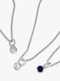 TUTTI Lapis birthstone necklace silver September, UK version