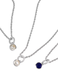 TUTTI Lapis birthstone necklace silver September, UK version