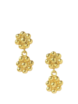 John Lewis Ottoman Hands Lilia Flower Drop Stud Earrings, Gold- Buy online at McGrocer