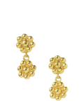 Ottoman Hands gold drop earrings 2.3cm - British product
