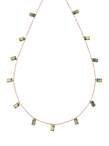 John Lewis Nina B Tivoli Baguette Necklace Gold/Green- Buy online at McGrocer