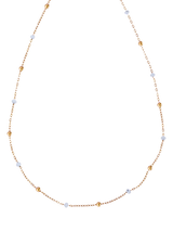 John Lewis Nina B Tivoli Beaded Necklace Gold/White- Buy online at McGrocer