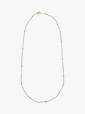 Nina B beaded necklace Gold/White 45cm - British product