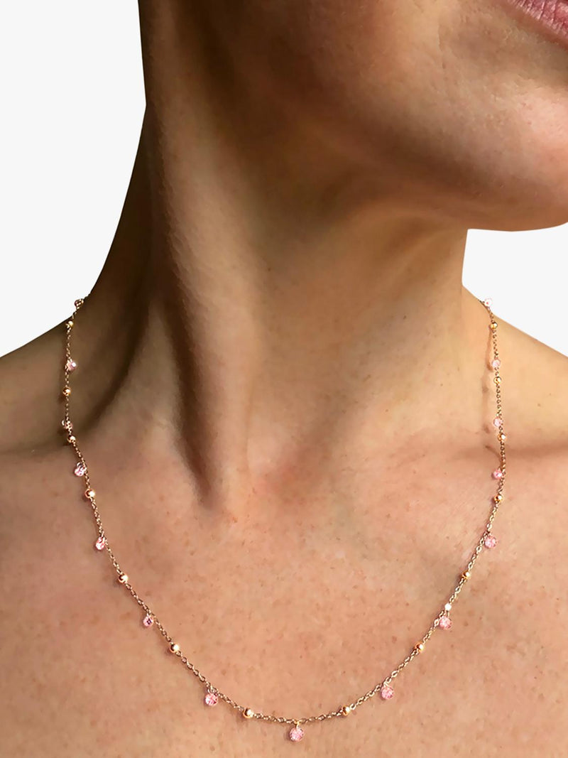 Nina B Tivoli crystal and bead necklace 45cm, UK version