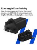 HP GaN USB-C 65W wall charger, imported from the UK