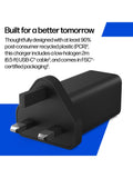 HP GaN USB-C 65W wall charger, imported from the UK