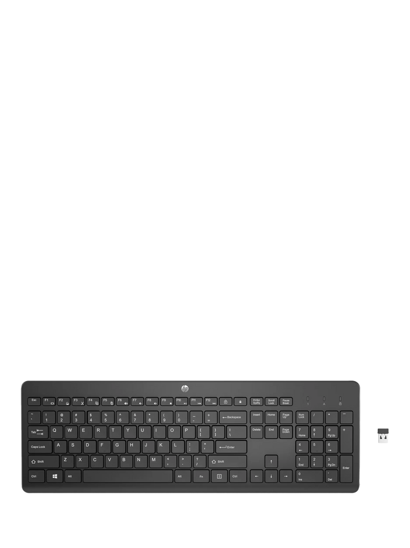 HP 230 wireless keyboard black, UK version