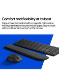 HP 580C wireless keyboard and mouse combo with palm rest (British brand)