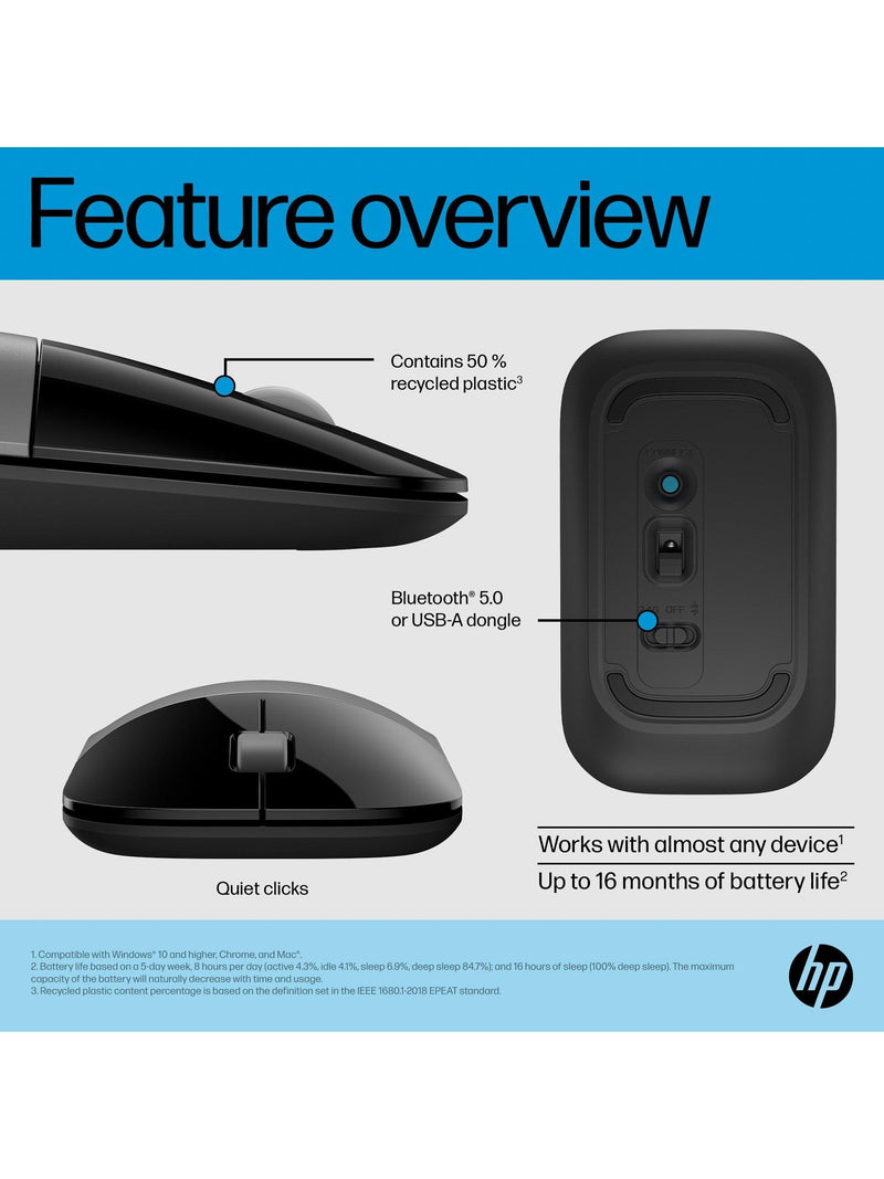 HP Z3700 wireless mouse silver - British product