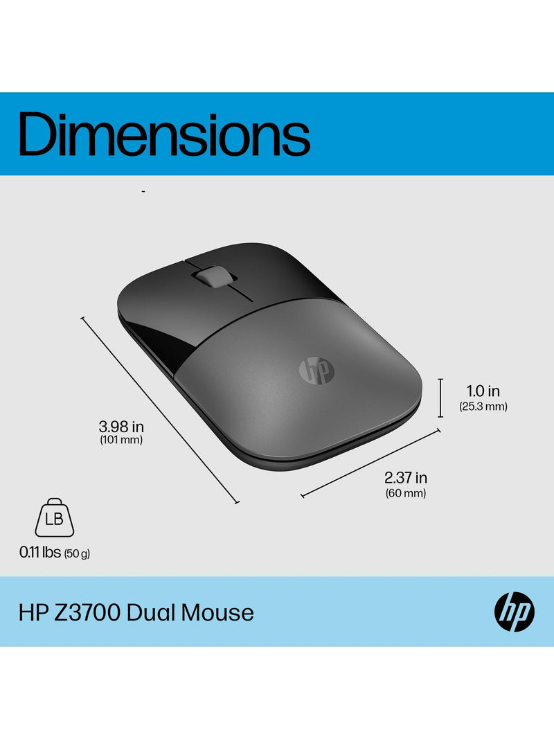 HP Z3700 wireless mouse silver - British product