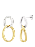 Dinny Hall Wave double drop earrings gold silver, imported from the UK