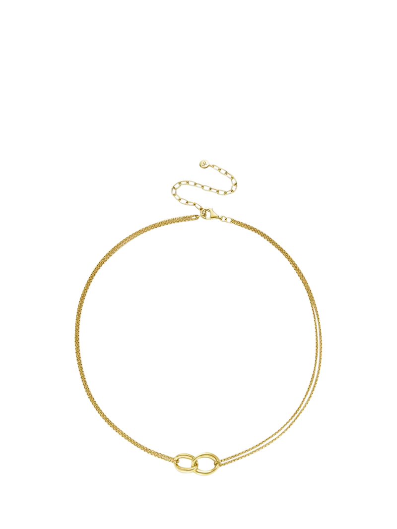 Dinny Hall Wave Link gold vermeil necklace 45cm (British brand)