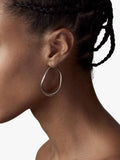 Dinny Hall Wave large hoop earrings in silver (British brand)