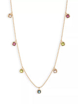 John Lewis Lauren Ralph Lauren Darlene Beaded Charm Necklace, Gold/Multi- Buy online at McGrocer